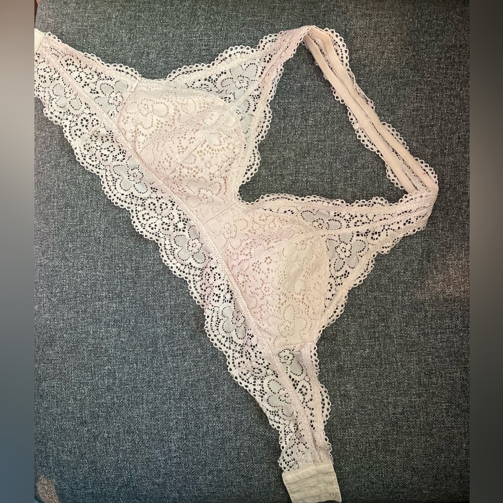 Light blush bralette, Lacey